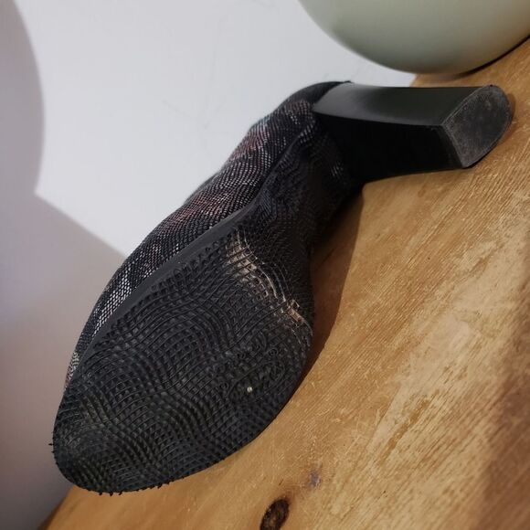 Prophecy Size US 7.5 EU 38 Floral Pattern Lace Up Side Zipper Ankle Boots Bootie - Picture 6 of 10